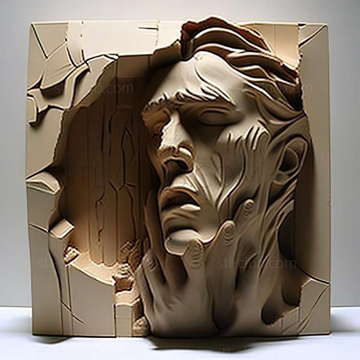 3D model Richard Prince American artist (STL)